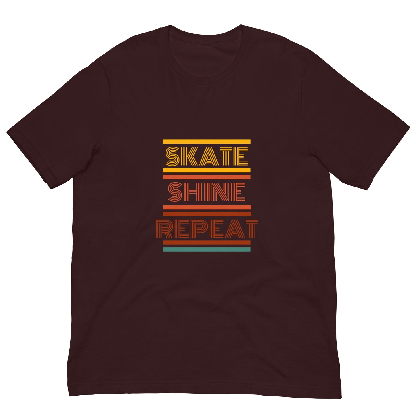 Skate Shine Repeat 'Retro' Unisex t-shirt