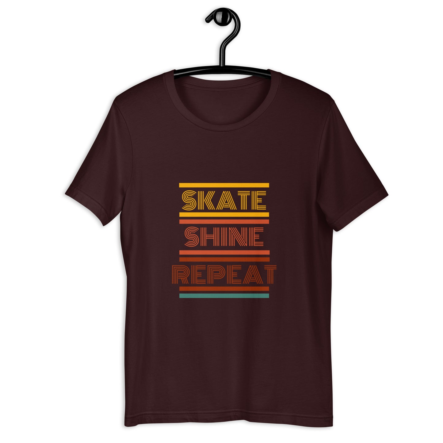 Skate Shine Repeat 'Retro' Unisex t-shirt