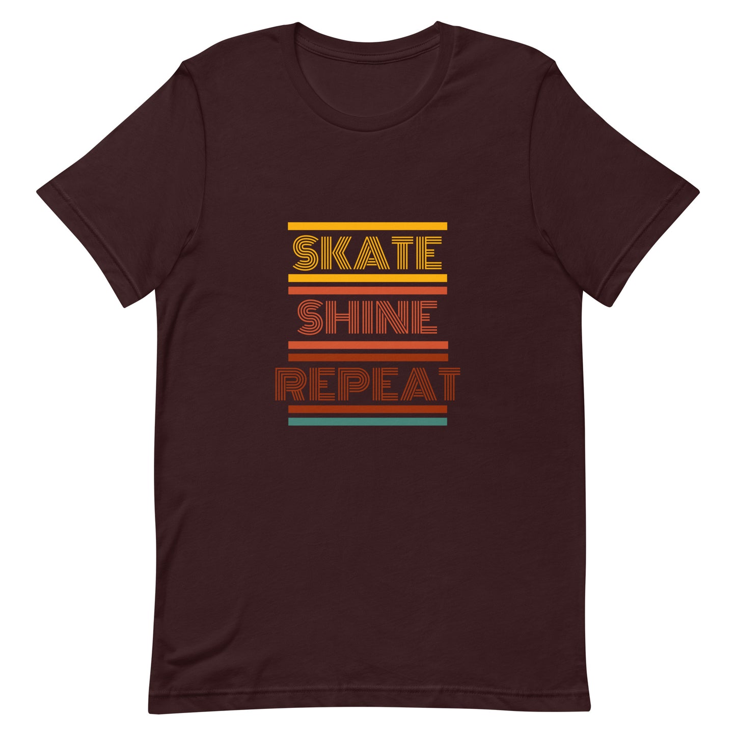 Skate Shine Repeat 'Retro' Unisex t-shirt