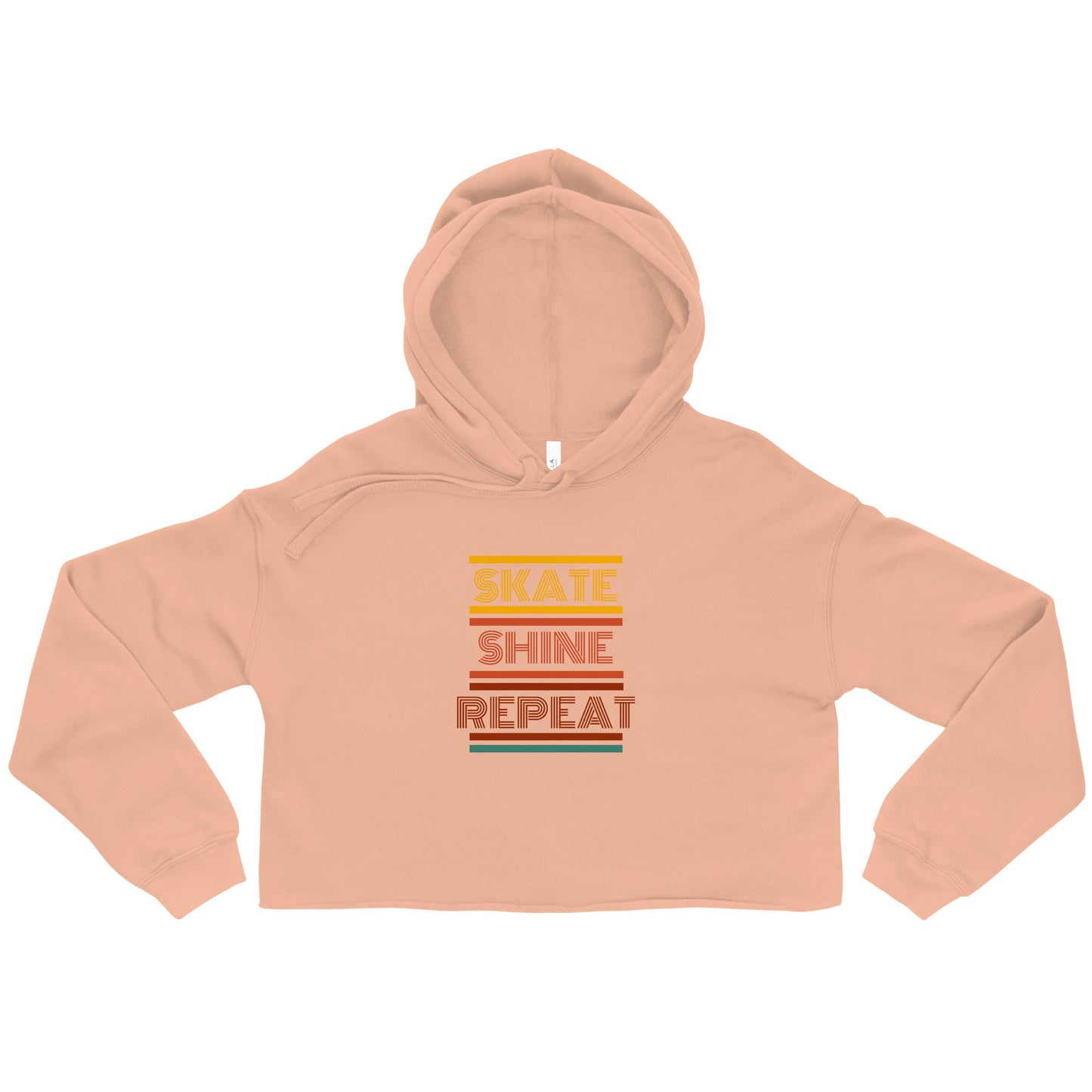 Human Being UPC - Skate Shine Repeat Unisex 'Retro' Crop Hoodie