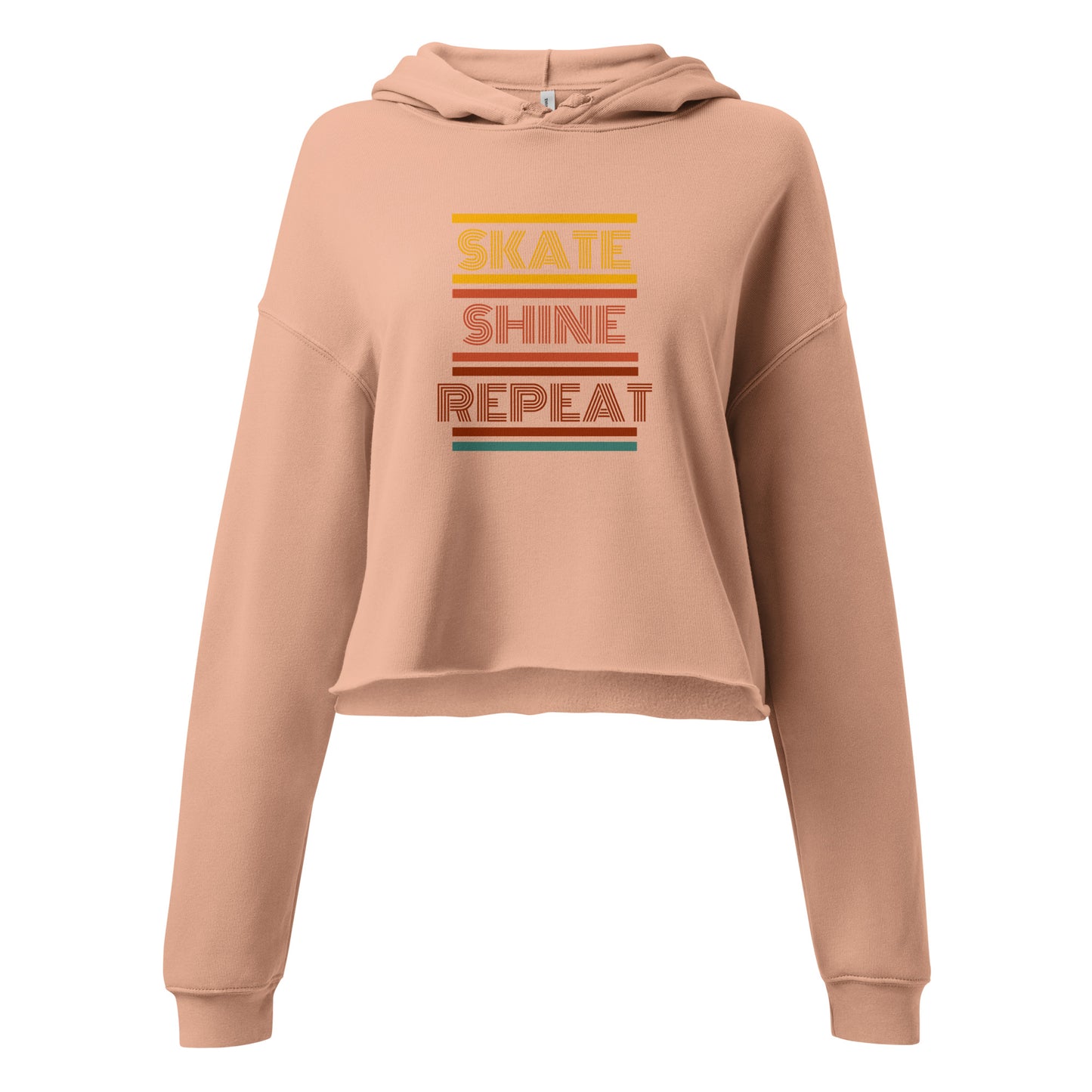 Human Being UPC - Skate Shine Repeat Unisex 'Retro' Crop Hoodie