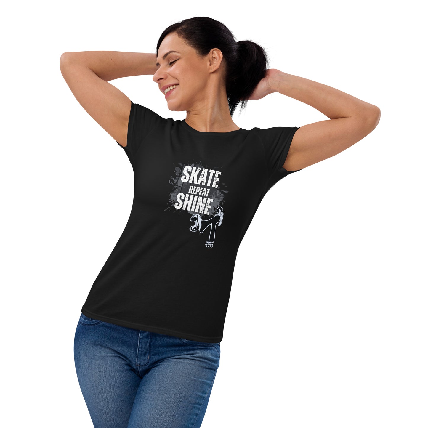 Skate Shine Repeat  'Skater' Women's Short Sleeve T-shirt