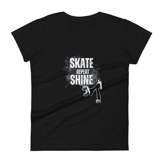 Skate Shine Repeat  'Skater' Women's Short Sleeve T-shirt