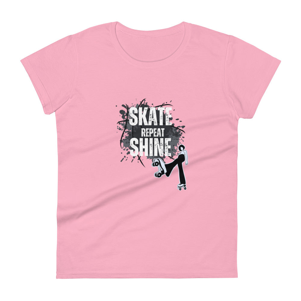 Skate Shine Repeat  'Skater' Women's Short Sleeve T-shirt