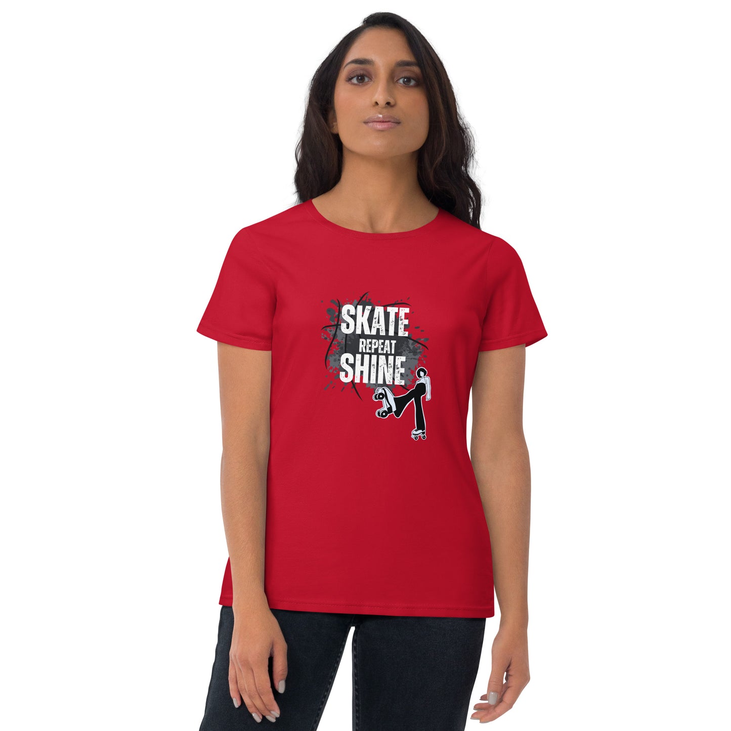 Skate Shine Repeat  'Skater' Women's Short Sleeve T-shirt