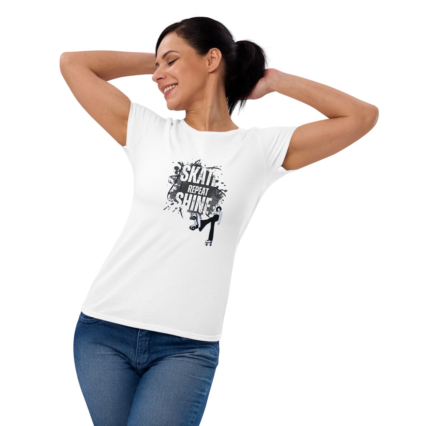 Skate Shine Repeat  'Skater' Women's Short Sleeve T-shirt