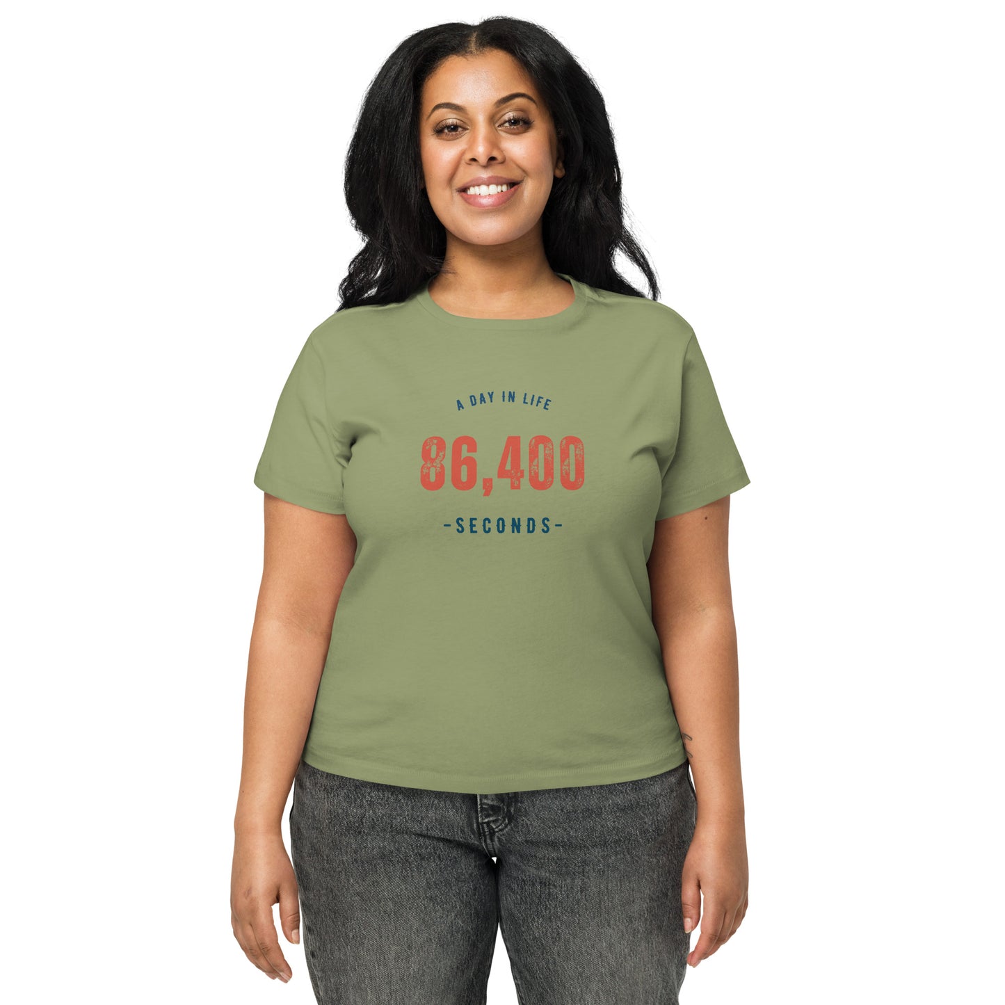 86,400 Women's High Waisted Earth Tone Tee