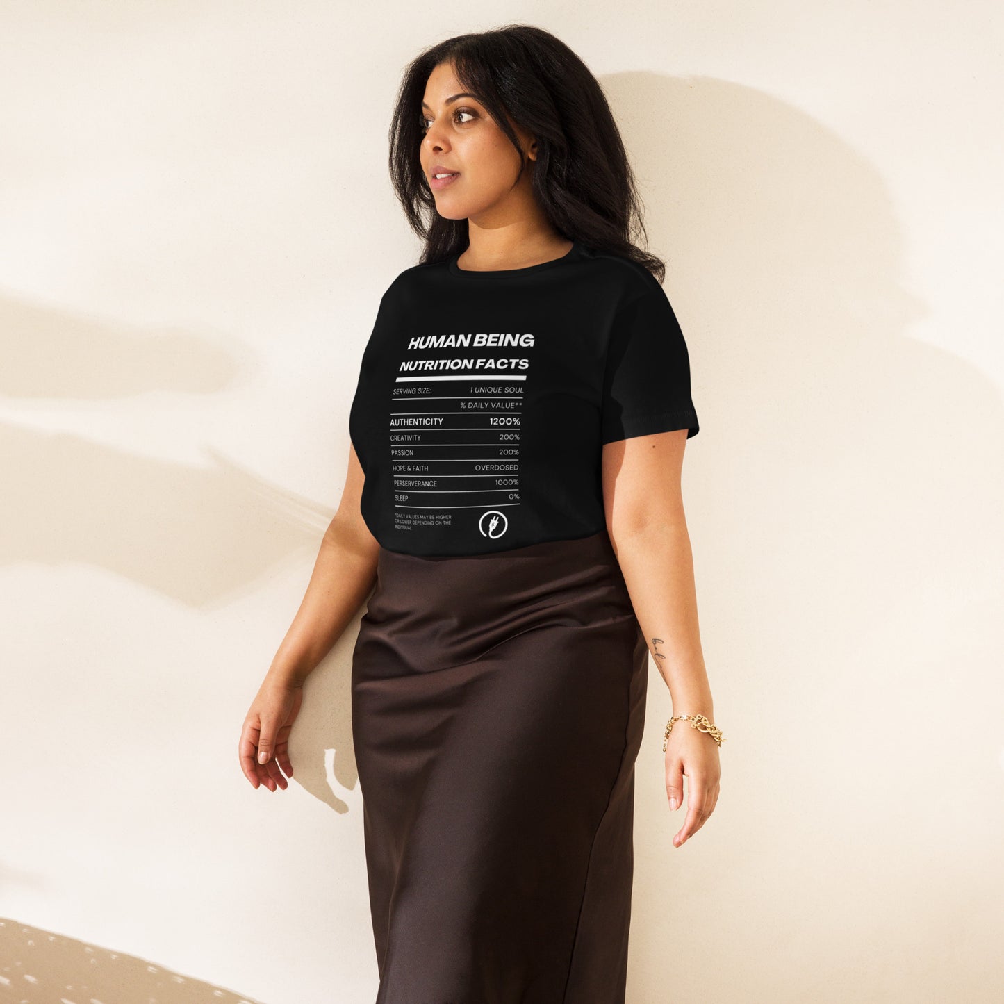 Human Being Nutrition Facts - Women’s High-waisted Tee