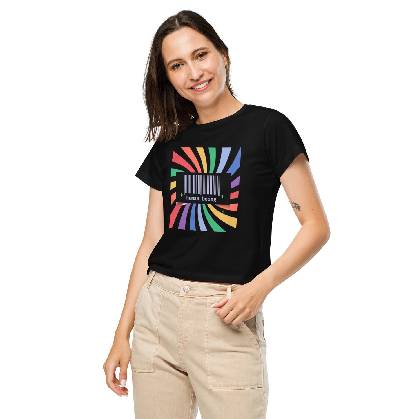 Psychedelic Women’s High-waisted Tee