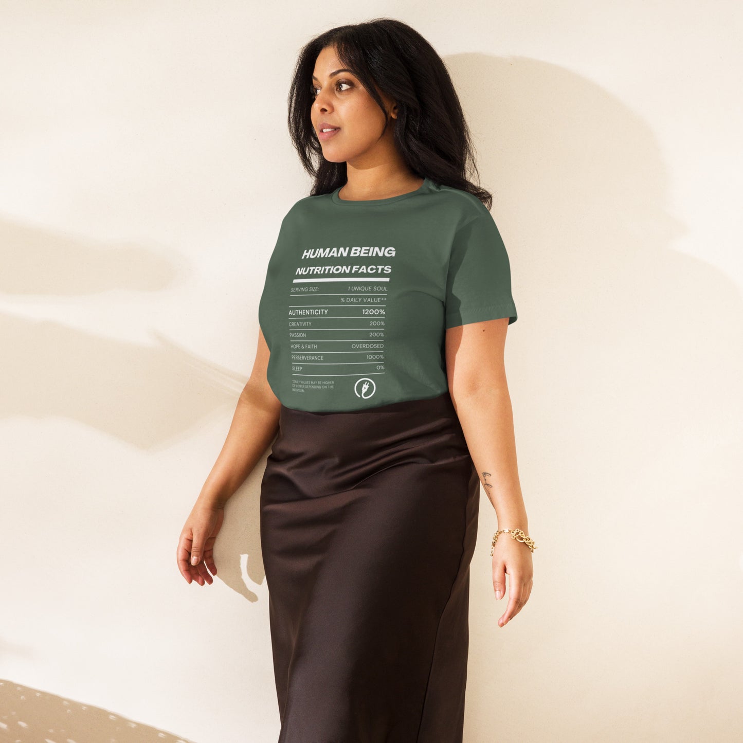 Human Being Nutrition Facts - Women’s High-waisted Tee