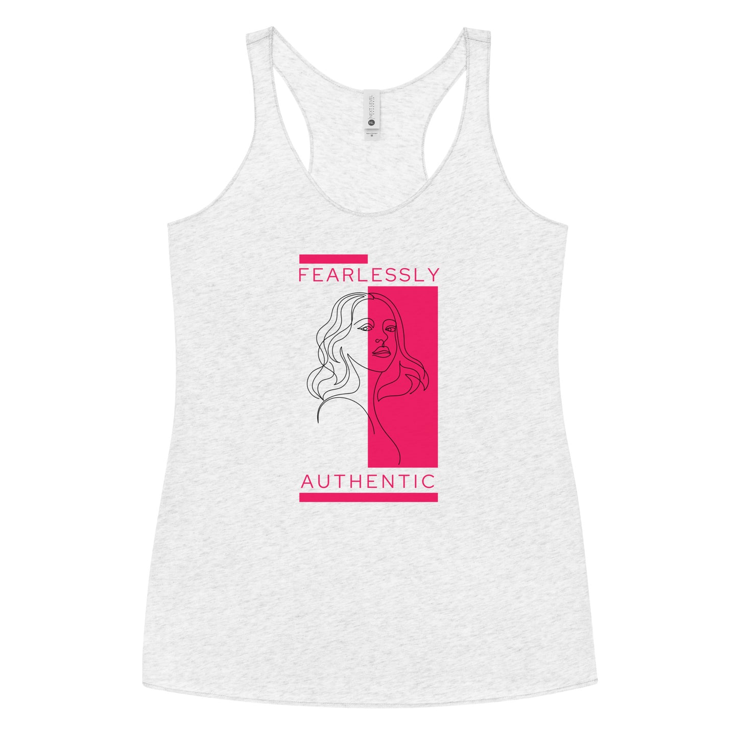 Fearlessly Authentic Women's Racerback Tank - Pink