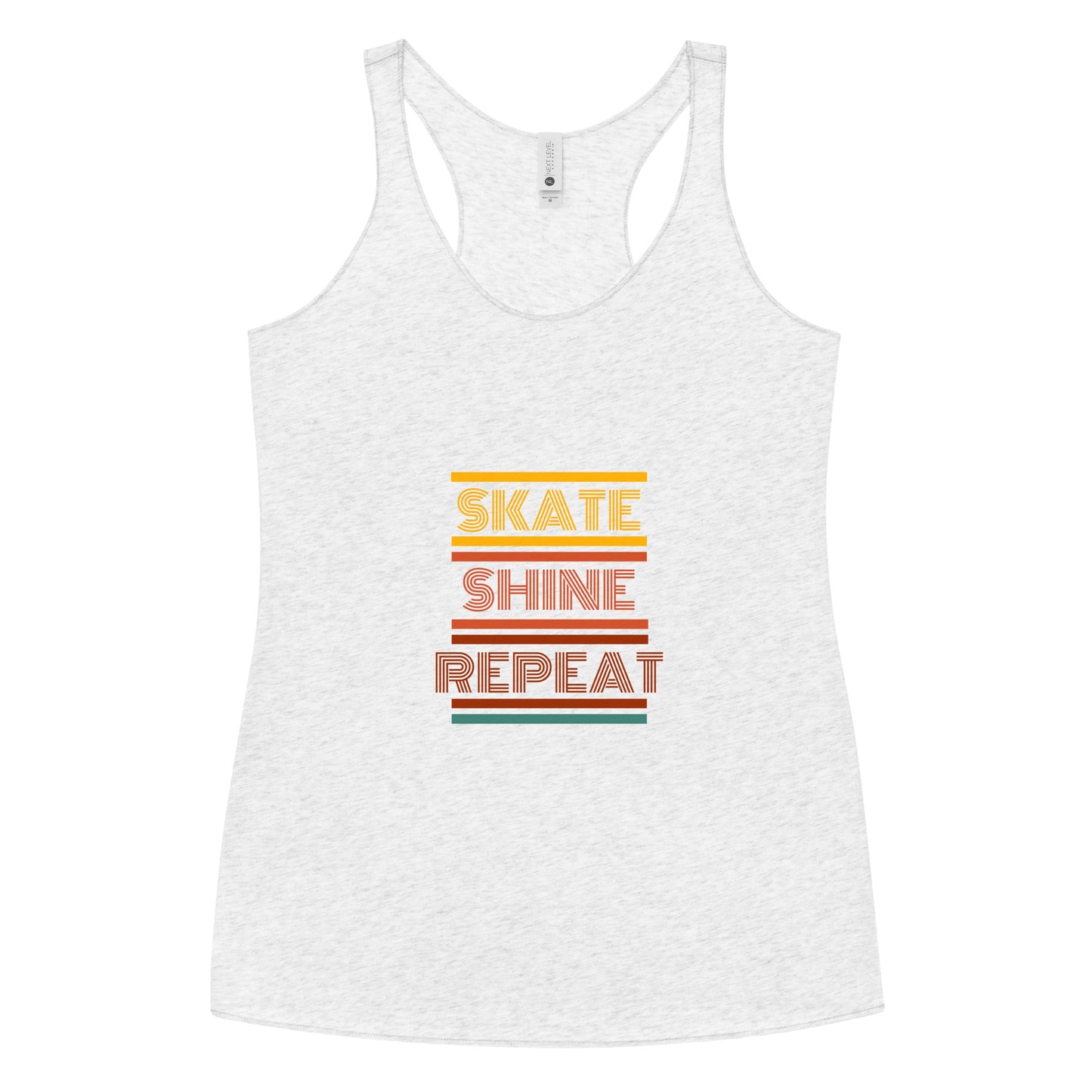 Skate Shine Repeat Women's Racerback Tank