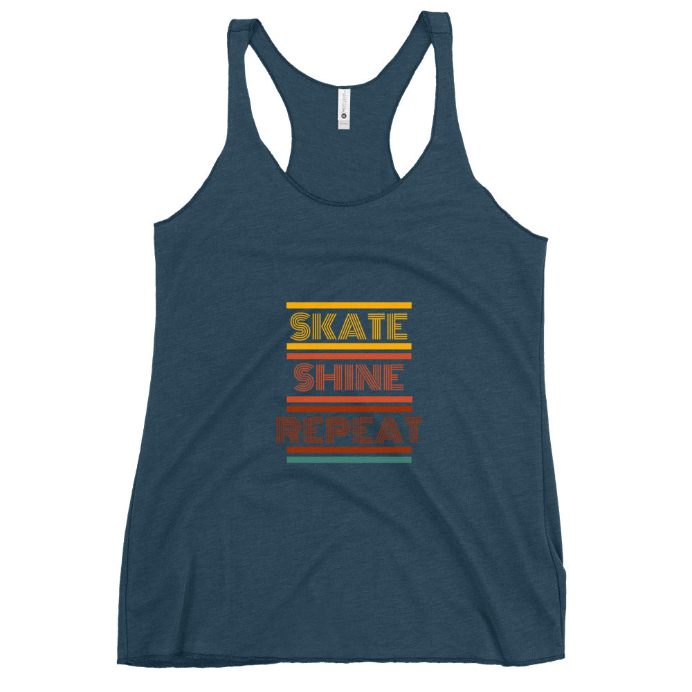 Skate Shine Repeat Women's Racerback Tank