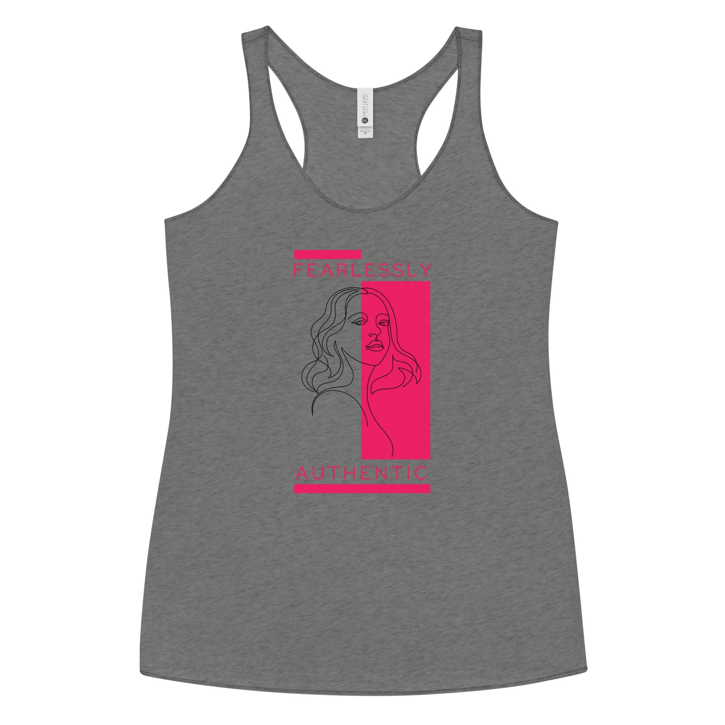 Fearlessly Authentic Women's Racerback Tank - Pink