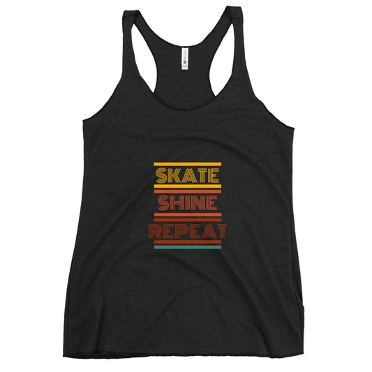 Skate Shine Repeat Women's Racerback Tank