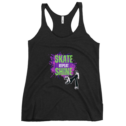 Skate Shine Repeat 'Skater' Women's Racerback Tank