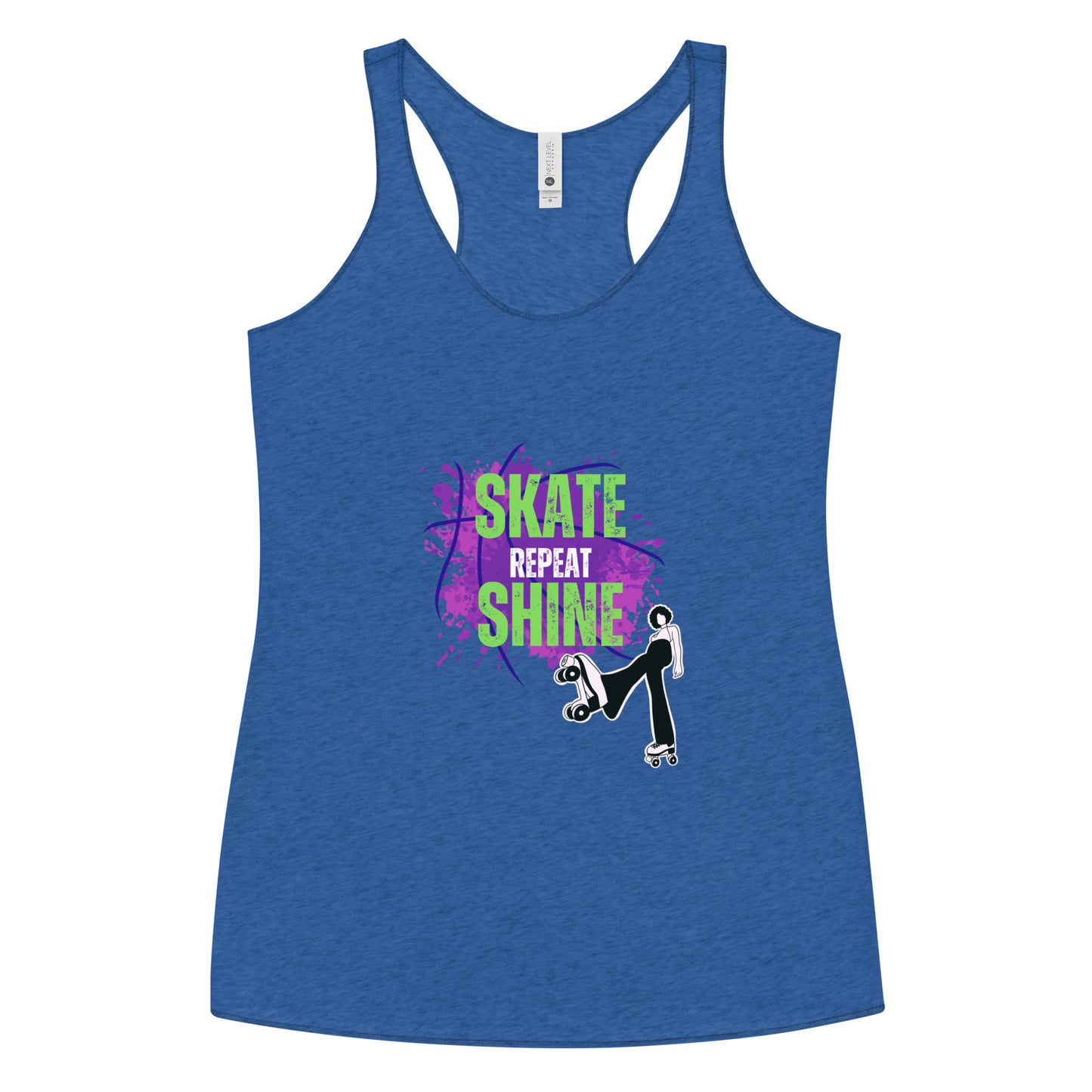 Skate Shine Repeat 'Skater' Women's Racerback Tank