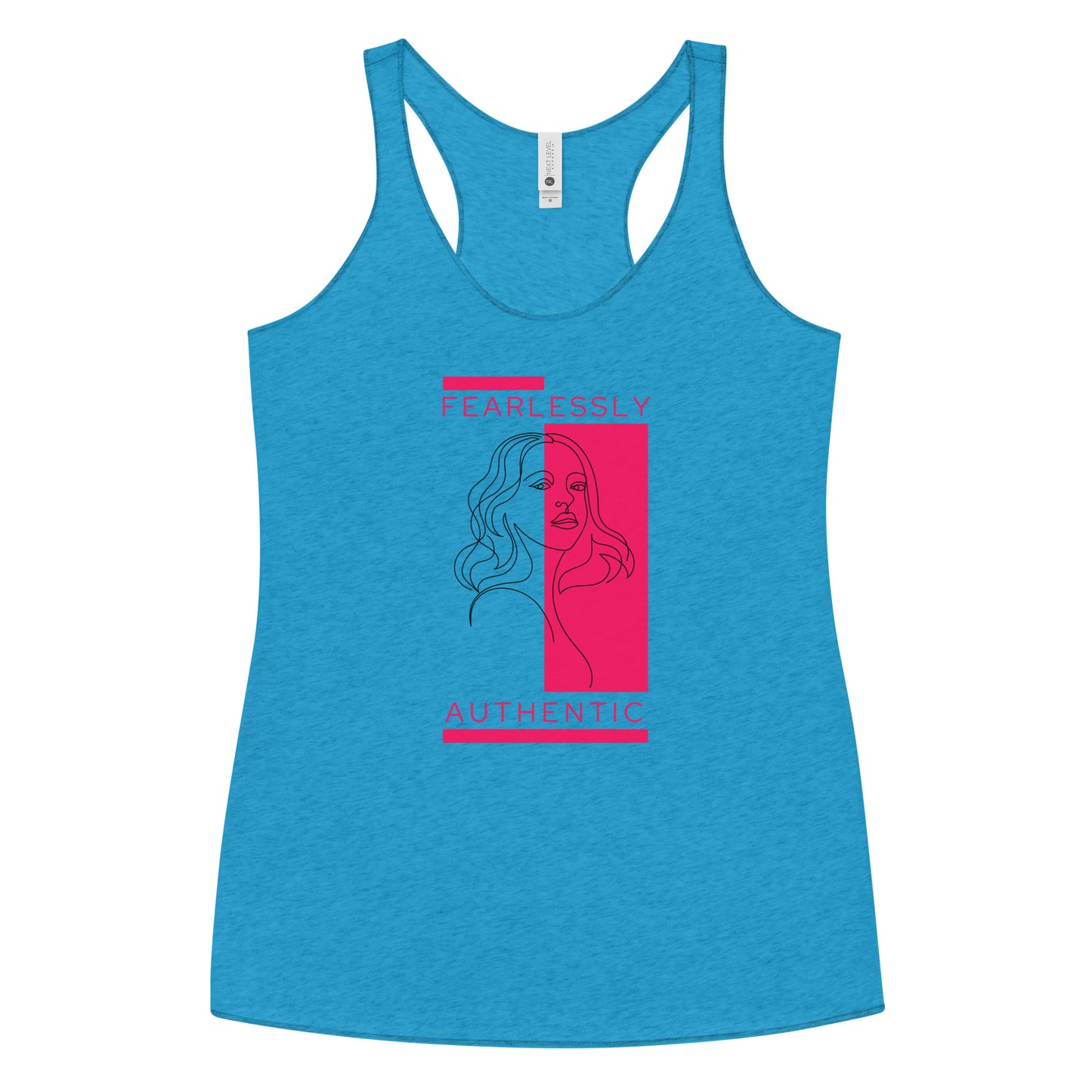 Fearlessly Authentic Women's Racerback Tank - Pink