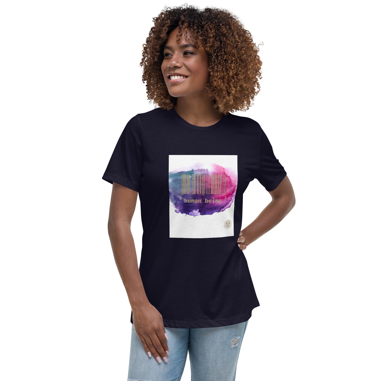 Human Being UPC Purple Cloud Women's Relaxed T-Shirt