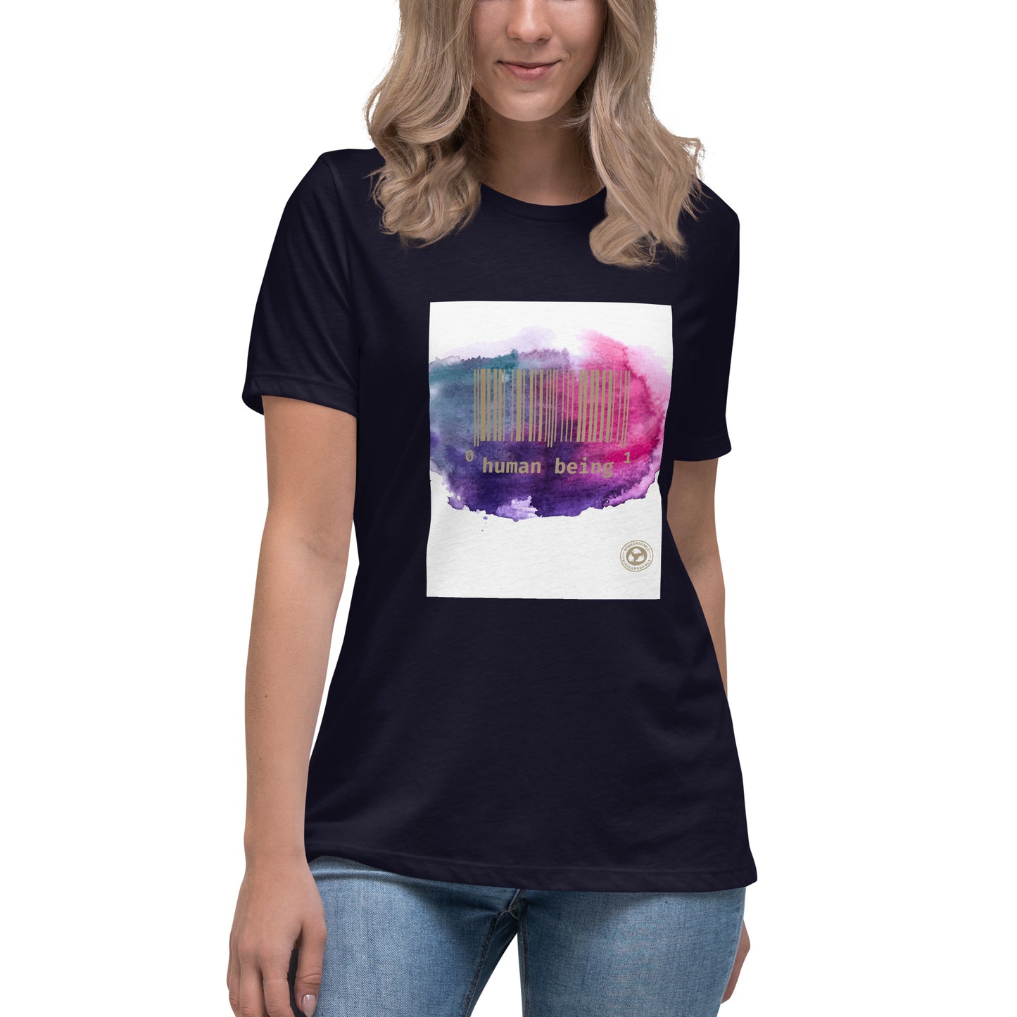 Human Being UPC Purple Cloud Women's Relaxed T-Shirt