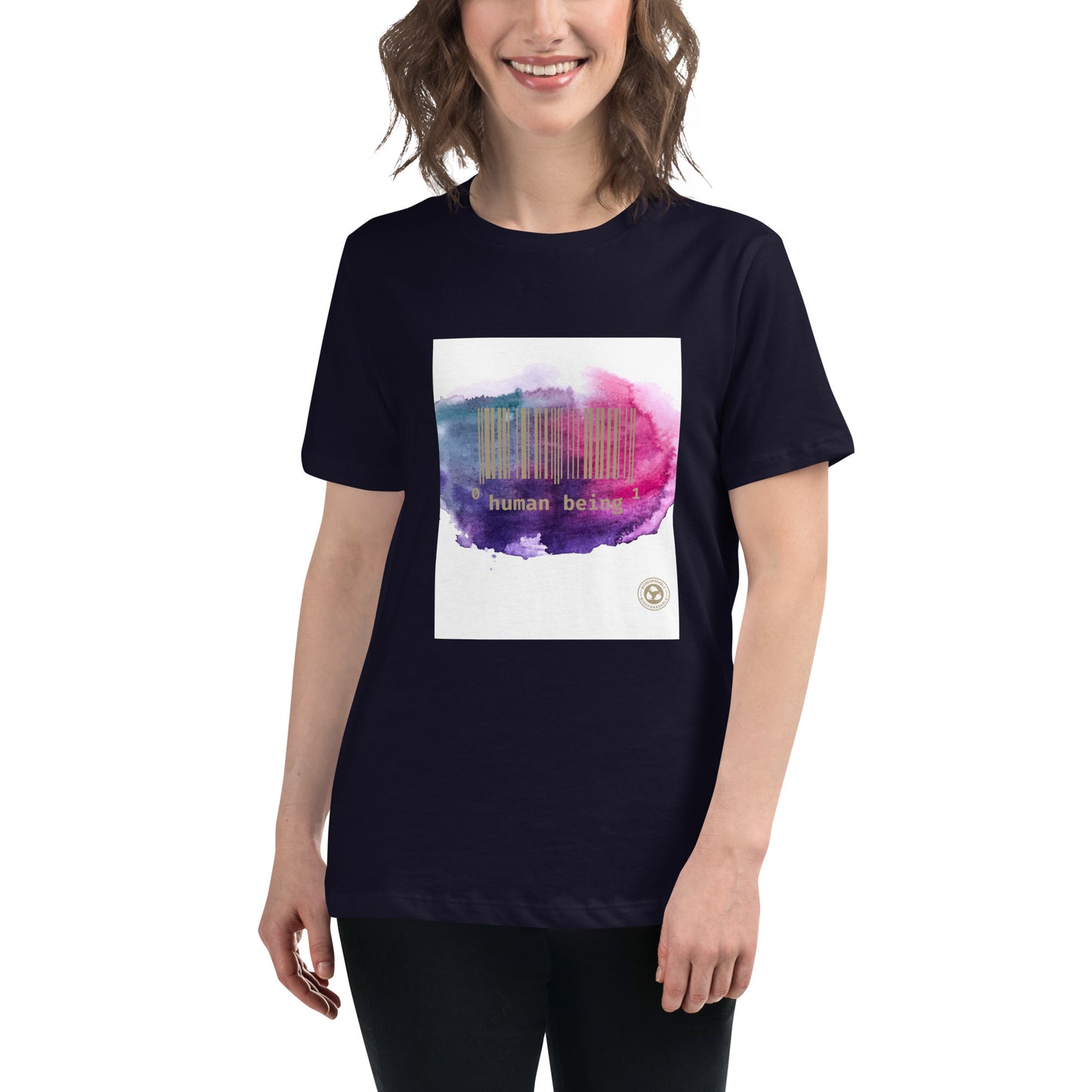 Human Being UPC Purple Cloud Women's Relaxed T-Shirt