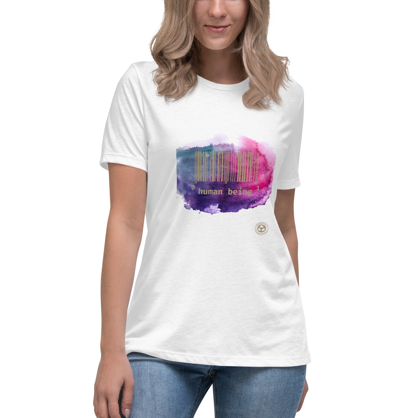 Human Being UPC Purple Cloud Women's Relaxed T-Shirt