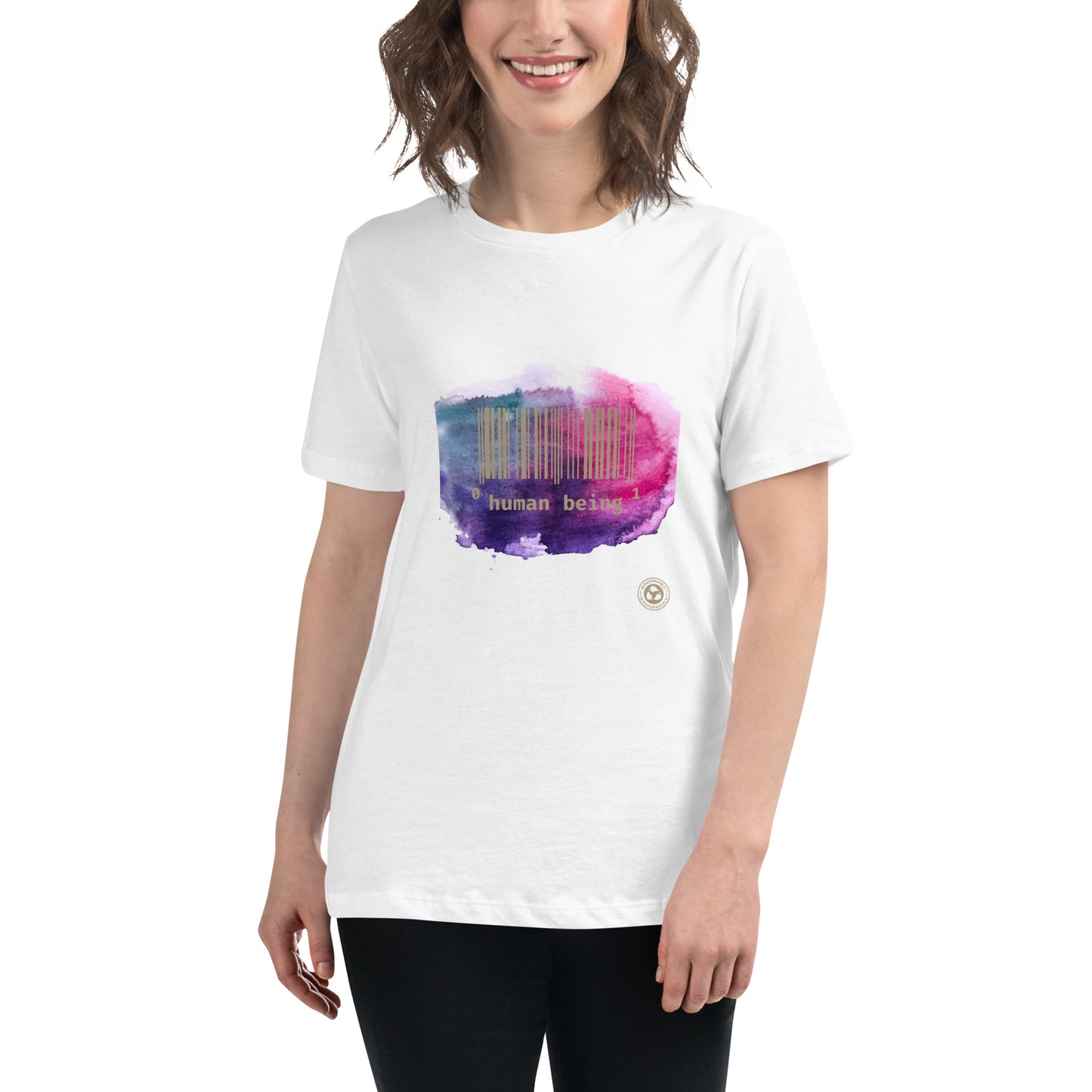 Human Being UPC Purple Cloud Women's Relaxed T-Shirt