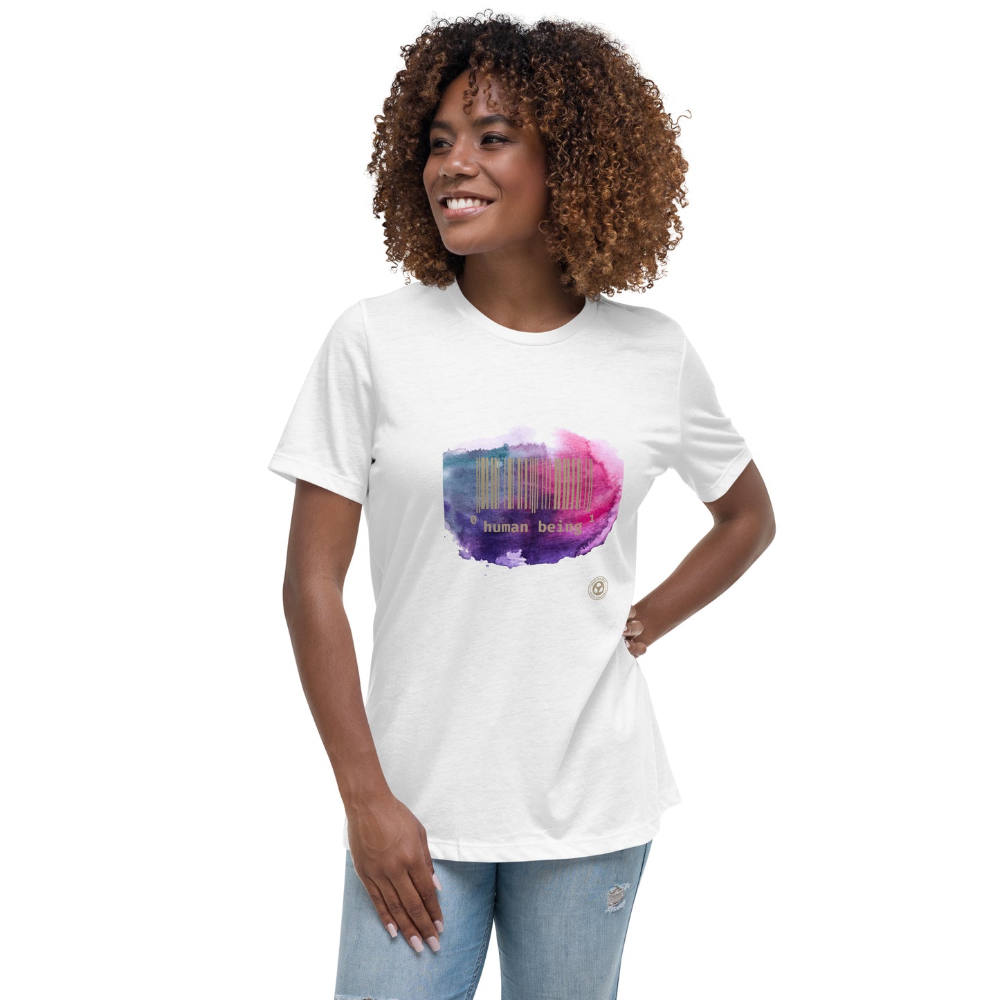 Human Being UPC Purple Cloud Women's Relaxed T-Shirt