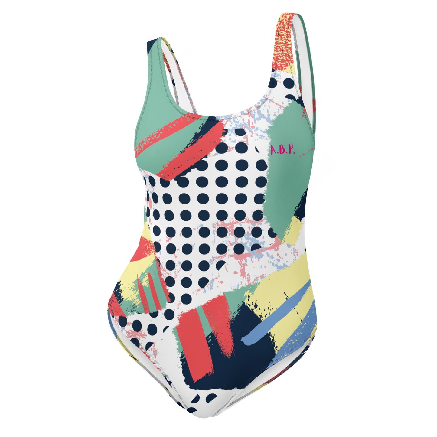 All Ova Print Summer Fun One-Piece Swimsuit