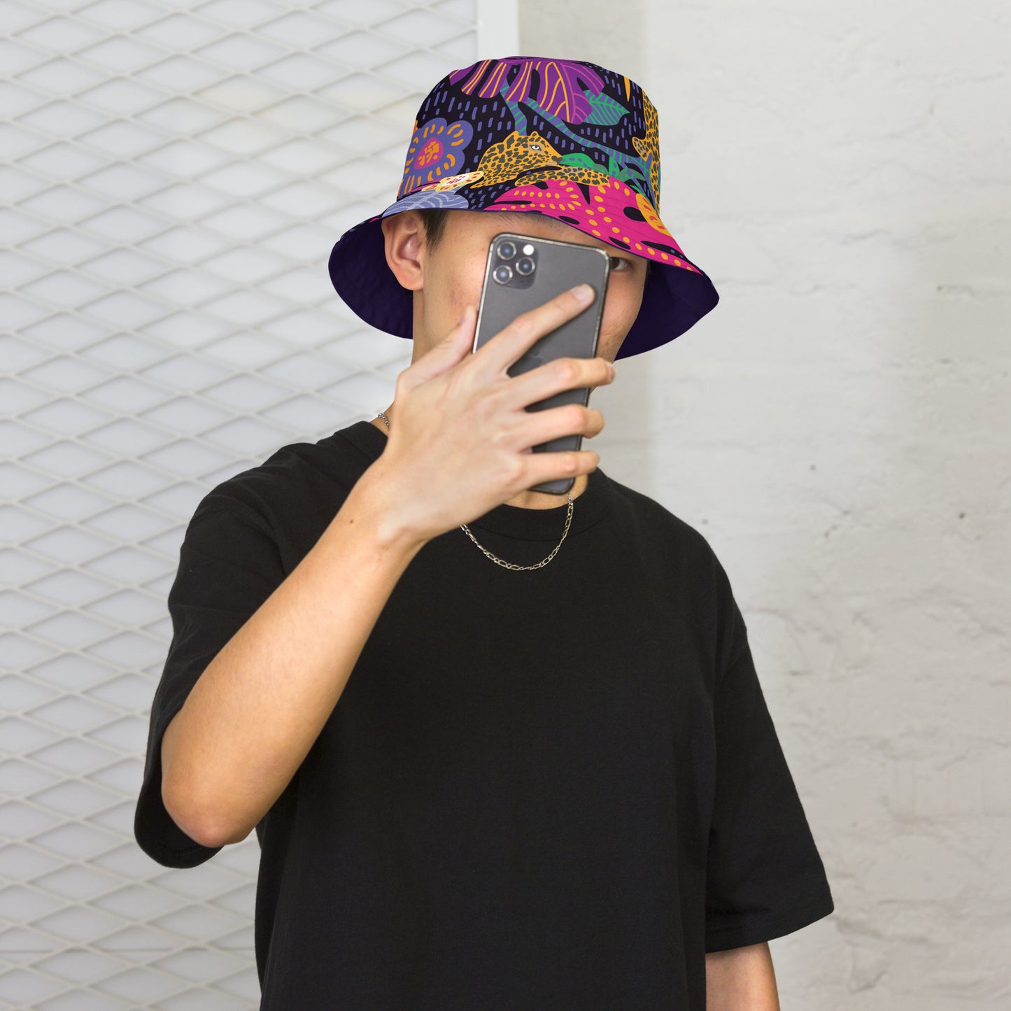 All Ova Print Reversible Bucket Hat