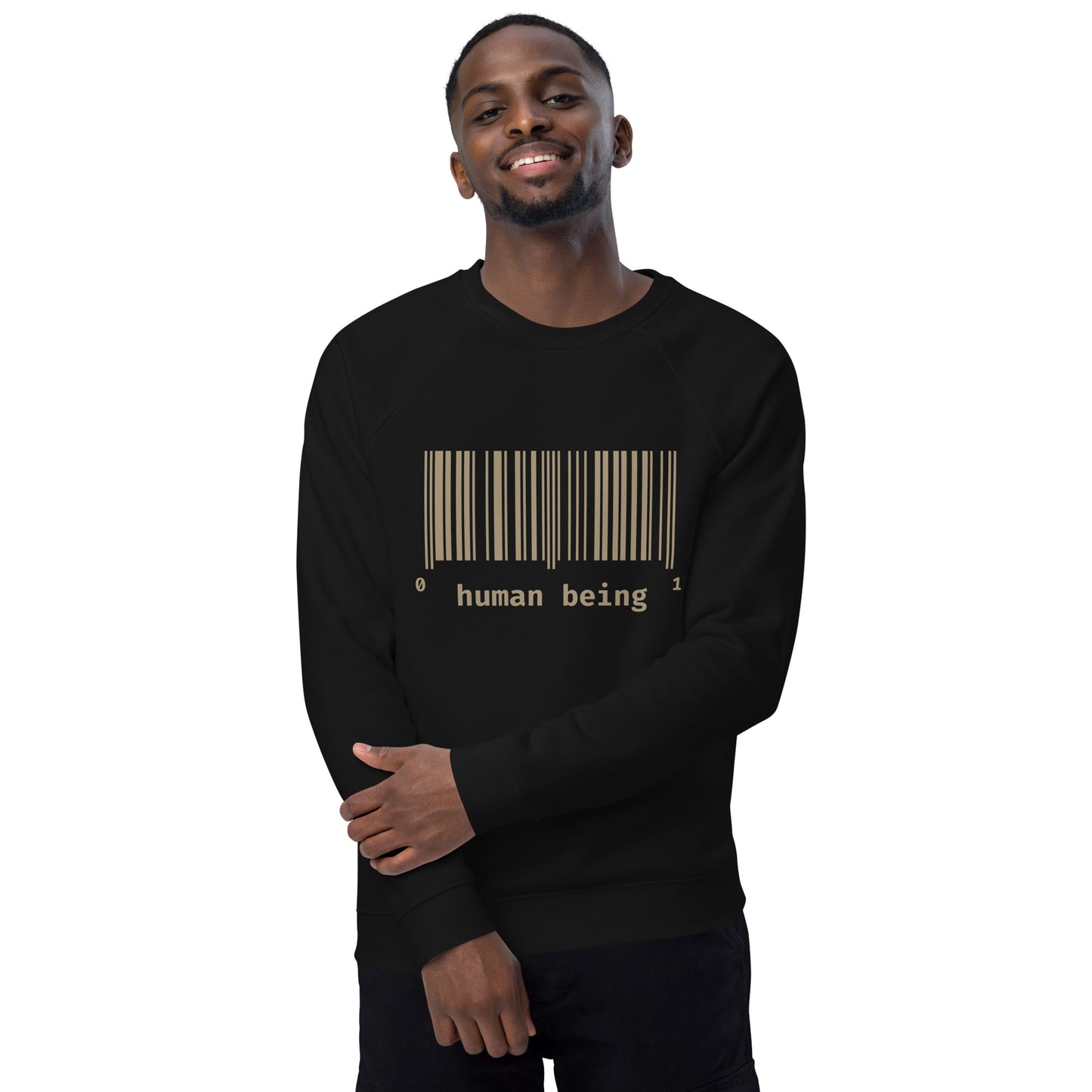 Human Being UPC Unisex Organic Raglan Sweatshirt