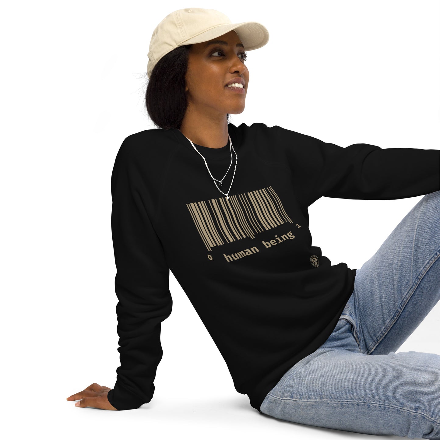 Human Being UPC Unisex Organic Raglan Sweatshirt