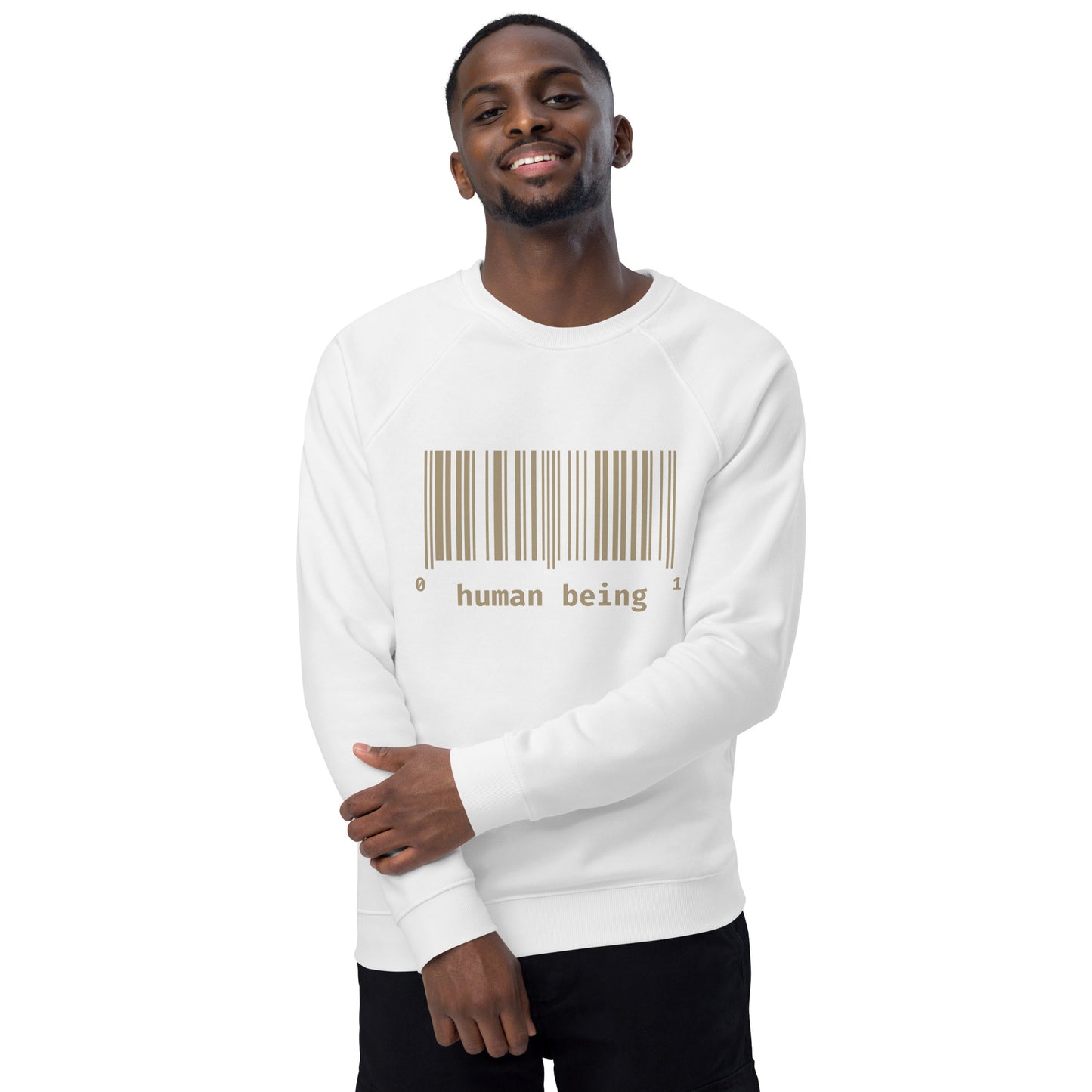 Human Being UPC Unisex Organic Raglan Sweatshirt