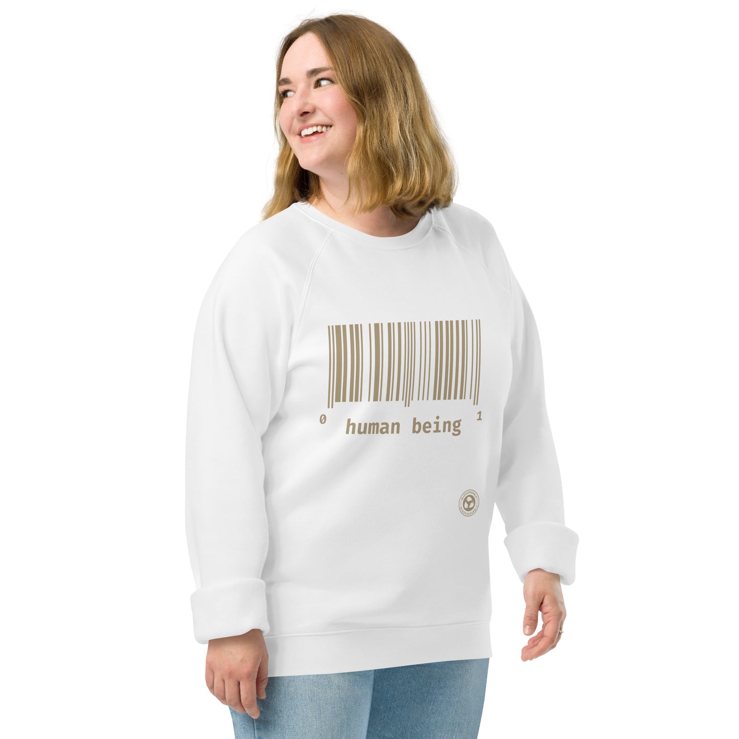 Human Being UPC Unisex Organic Raglan Sweatshirt