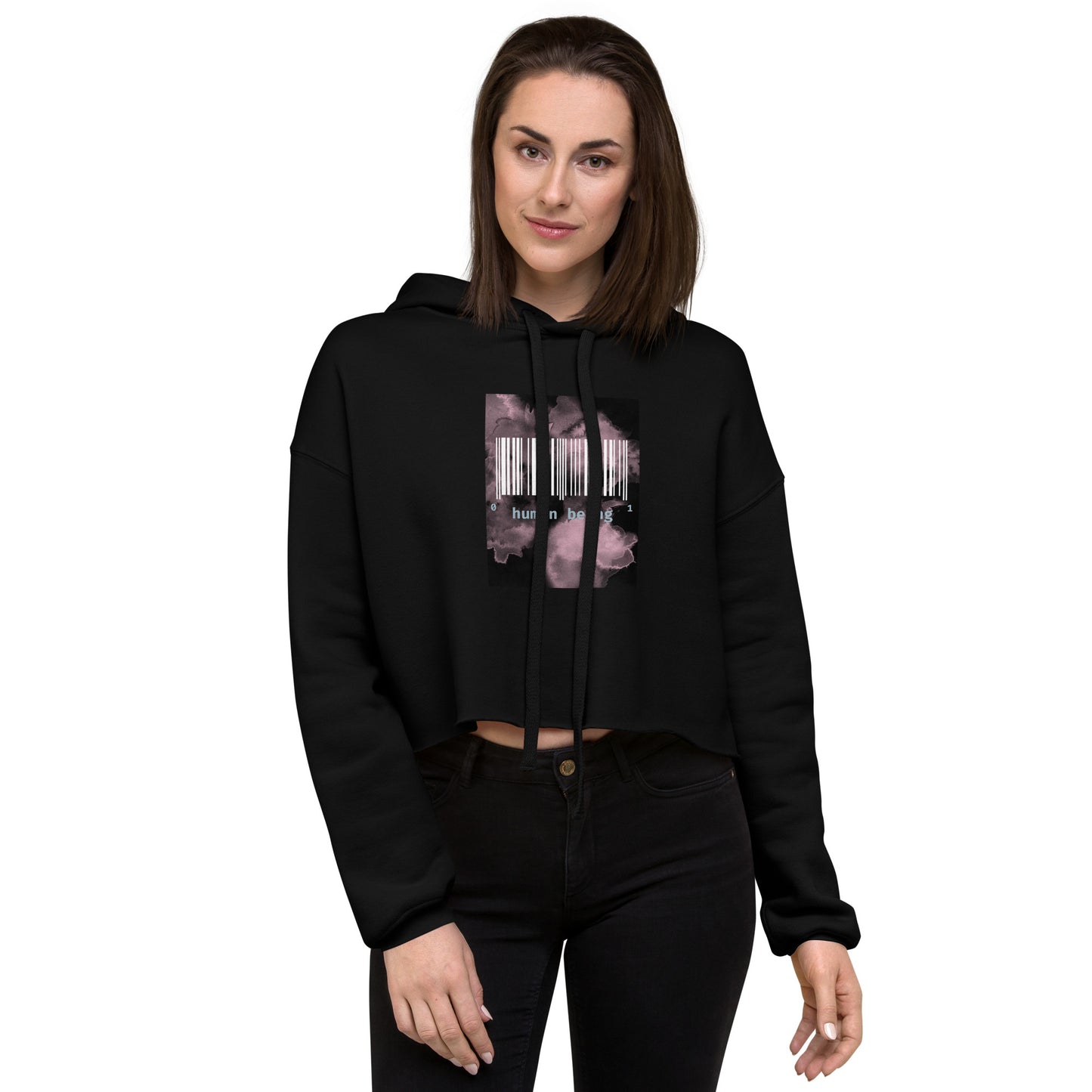 Human Being UPC Crop Hoodie