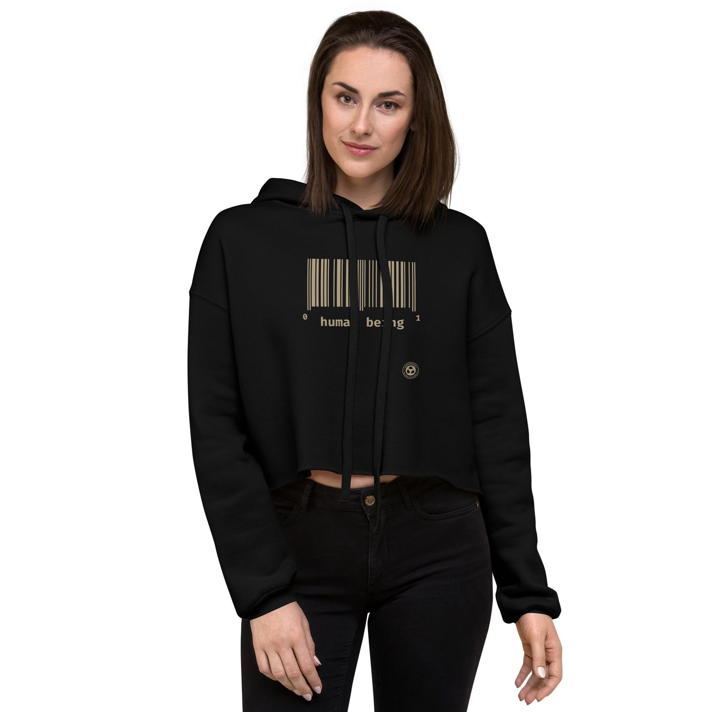 Human Being UPC Crop Hoodie