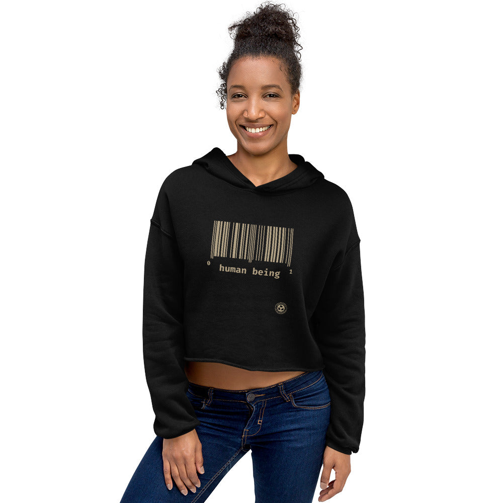 Human Being UPC Crop Hoodie