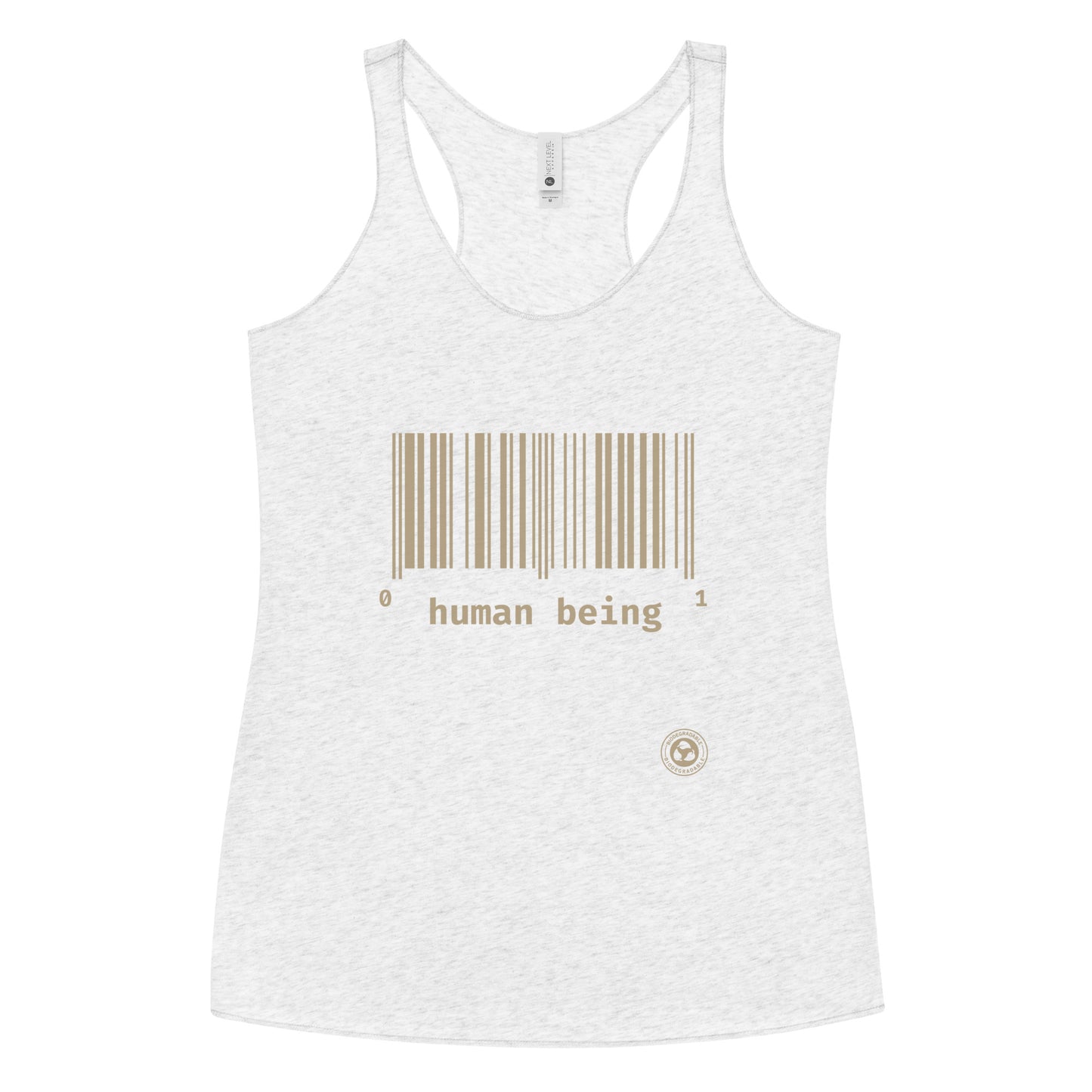 Human Being UPC Women's Racerback Tank