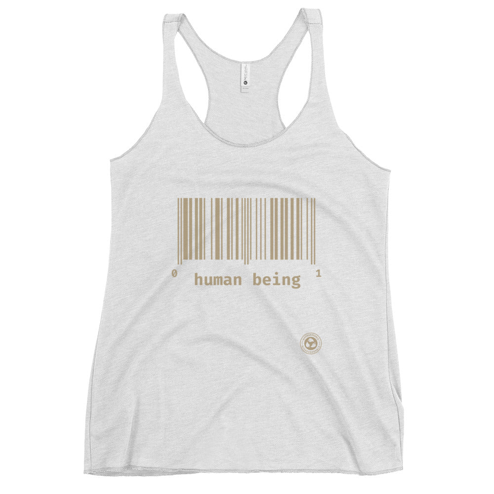 Human Being UPC Women's Racerback Tank