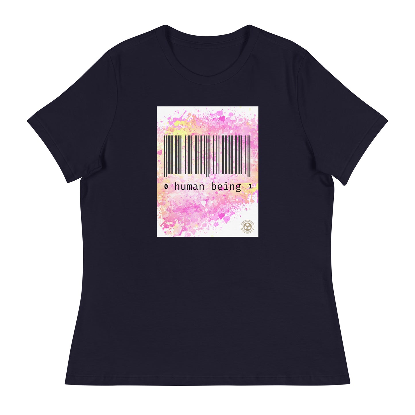 Human Being UPC Code Women's Relaxed T-Shirt