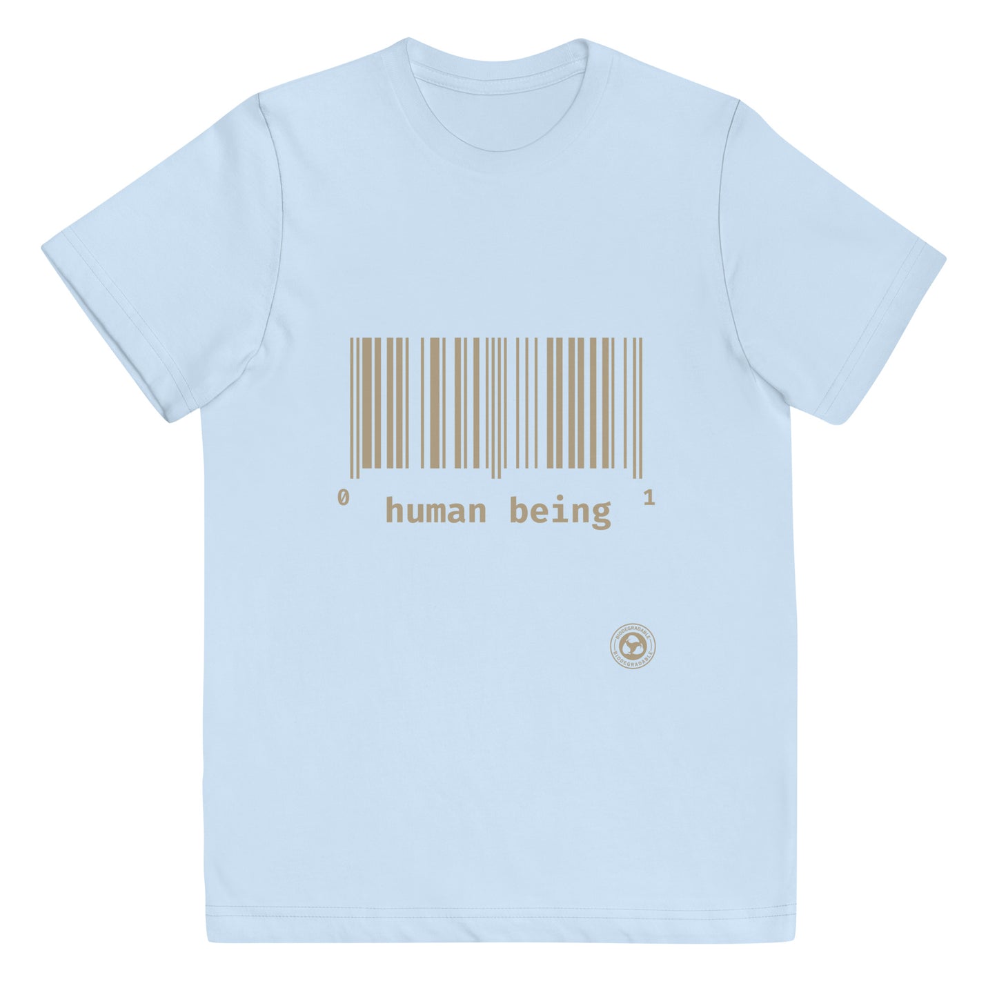 Human Being UPC Code Youth Jersey T-shirt